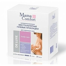 Прокладки-вкладыши в бюстгалтер для кормящих, Mama Comfort (Наша мама) 20 шт арт. 0332 Мама комфорт гелевые супервпитывающие делюкс 3 мм