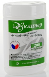 Салфетки дезинфицирующие, №200 Дезклинер банка