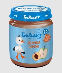 Пюре Беллакт яблоко персик с 6 мес 100 г