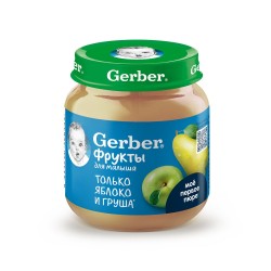 Пюре Gerber яблоко и груша 125 г