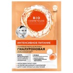 Маска для лица тканевая, BioCosmetolog Professional (БиоКосметолог) 25 мл 1 шт гиалуроновая интенсивное питание