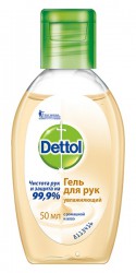 Гель для рук, Dettol (Деттол) 50 мл увлажняющий с ромашкой и алоэ